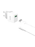 Universele 230V USB-C thuislader met 2.4A output