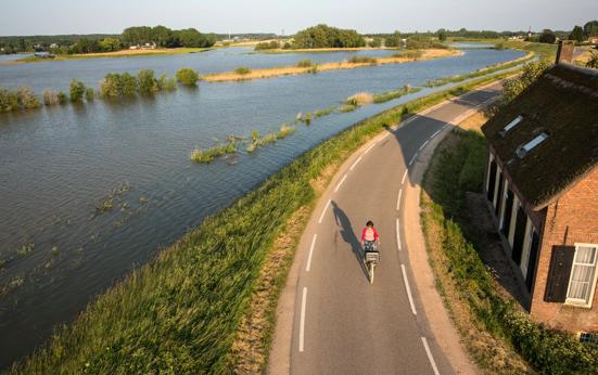 Driekwart fietsers ervaart onveilige situaties op dijkwegen