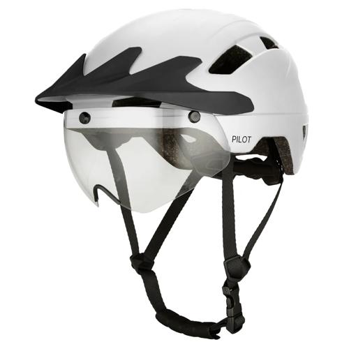 GO-OFF PILOT fietshelm met regencap