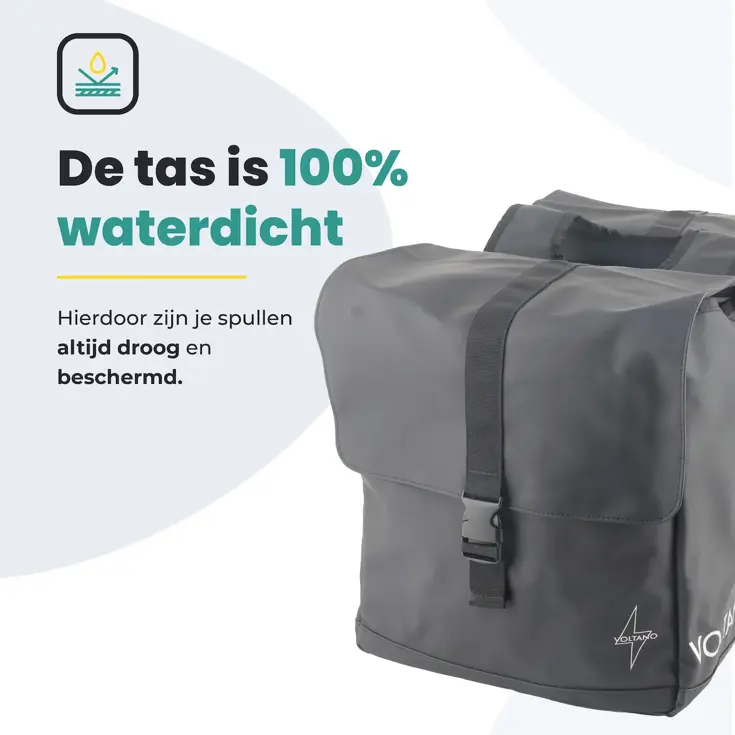 Voltano dubbele fietstas Urban 30 l