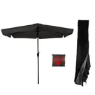 Parasol Zwart 3m + Redlabel Parasolhoes