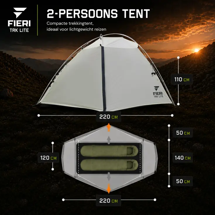 TRK Lite - Trekkingstent (2P)