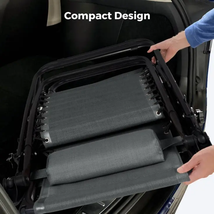 LifeGoods Opvouwbare Tuinstoelen - 2-pack