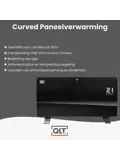 Curved Verwarmingspaneel van Glas