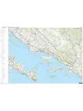 Wegenkaart Kroatische kust, Istrië/Dalmatië