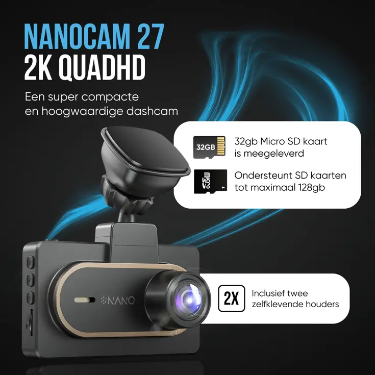 M27 2K QuadHD Wifi GPS 32gb dashcam