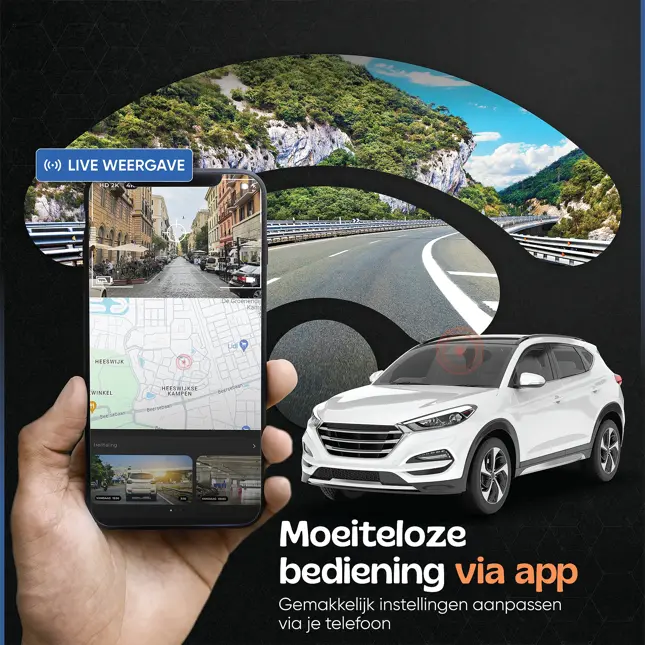 1CH Dashcam - WiFi GPS 4K 64GB - T8 Pro Dashcam