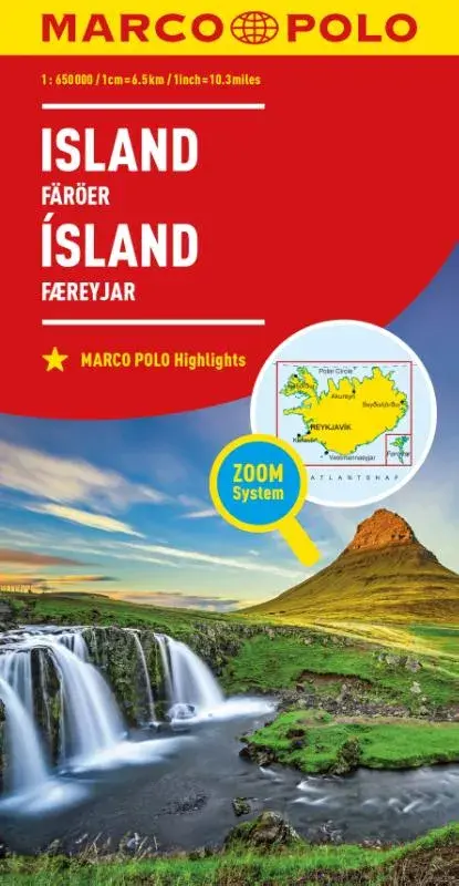 Marco Polo wegenkaart IJsland