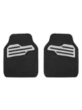 Rubber automatten set - Zwart - Grijs