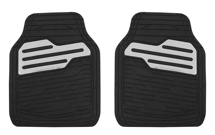 Rubber automatten set - Zwart - Grijs