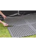 Tenttapijttegels - Zwart - 4 stuks