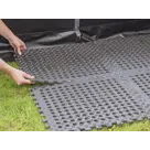 ProPlus Tenttapijttegels - Zwart - 4 stuks