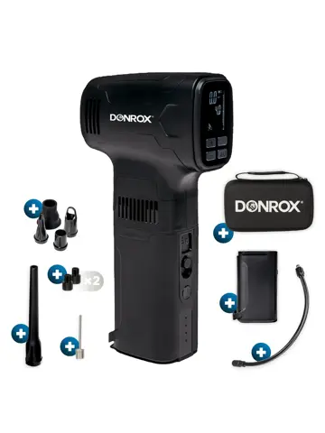 Donrox C542 Bandenpomp + Extra Batterij