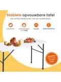 Inklapbare Tafel - Weerbestendig - 122x60x74cm