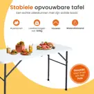 Goliving Inklapbare Tafel – 122x60x74cm