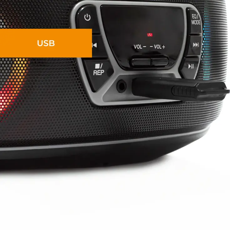 CD speler FM-Radio Bluetooth Lichteffecten