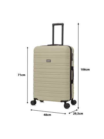 Reiskoffer L ABS 95L met TSA-slot en 360° wielen