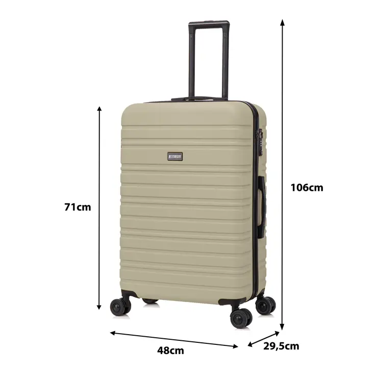 Reiskoffer L ABS 95L met TSA-slot en 360° wielen