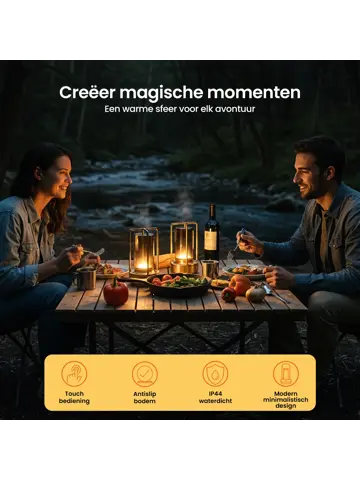 Lumina Tafellamp Oplaadbaar - 17.5cm - LED