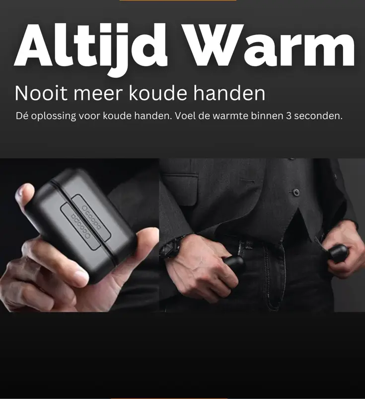 Herbruikbare Handwarmers met Powerbank