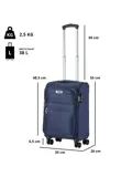 TravelZ Softspinner handbagage koffer 55cm