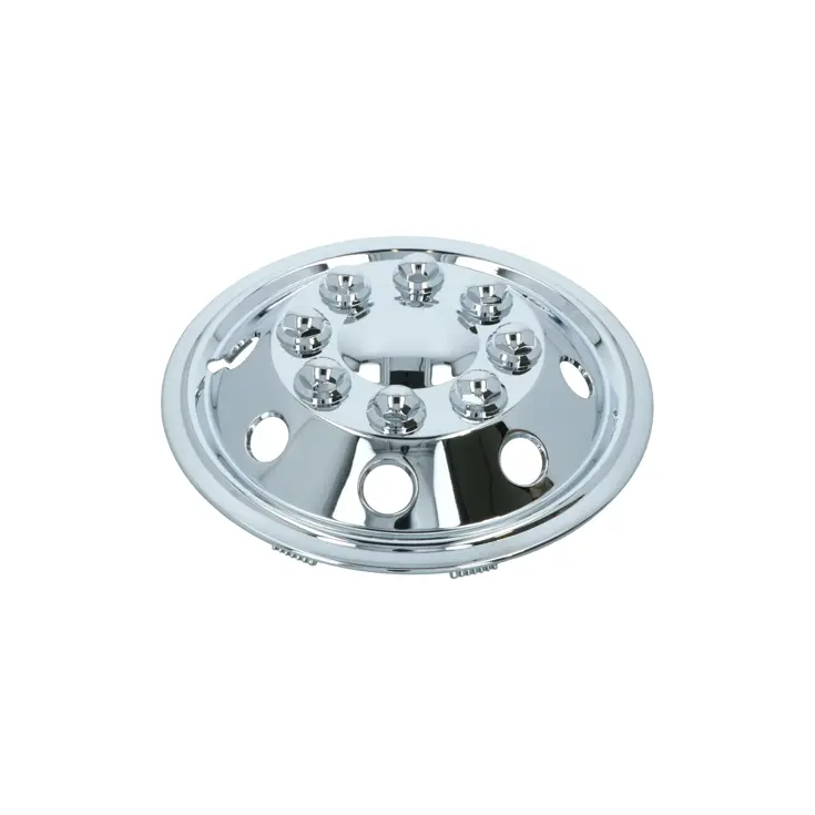 Wieldoppenset Chroom Bolvormig 14" - 4 Stuks