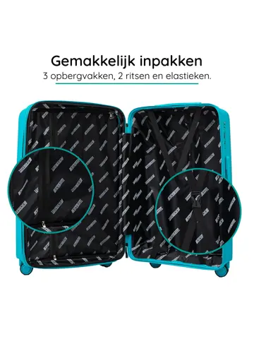 Anti breuk PP reiskoffer M - TSA-slot - 63 - 71L