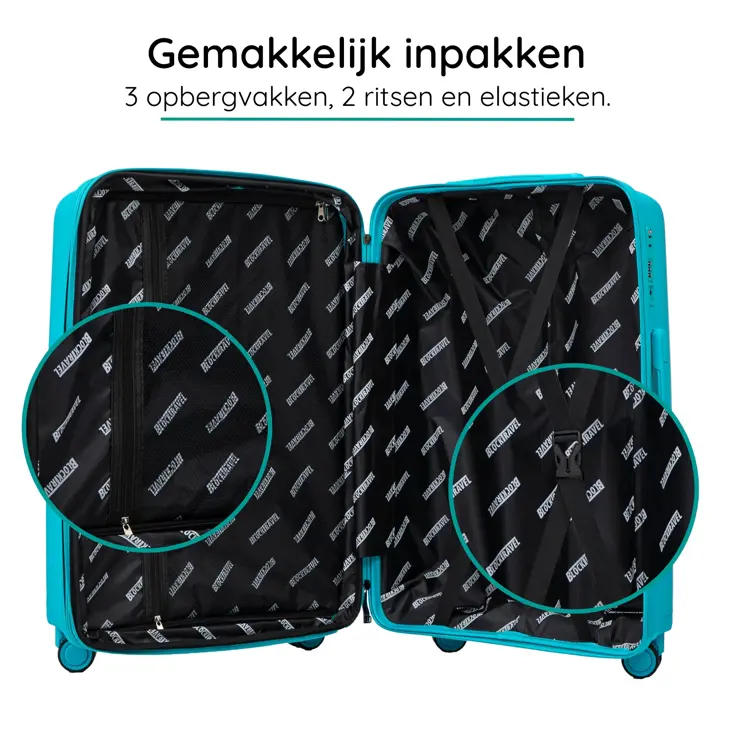 Anti breuk PP reiskoffer M - TSA-slot - 63 - 71L