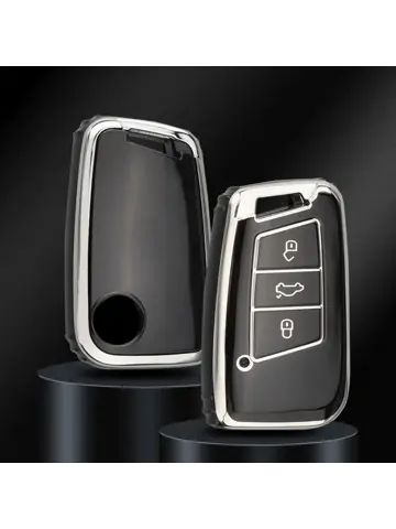 TPU Sleutelhoesje VW - Skoda - Seat Cupra zwart D3