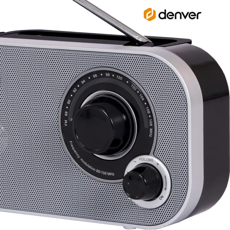 FM radio Werkt op AA-Baterijen Retro design