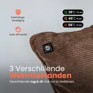 Qnuss Warmtekussen Ribstof 45x45