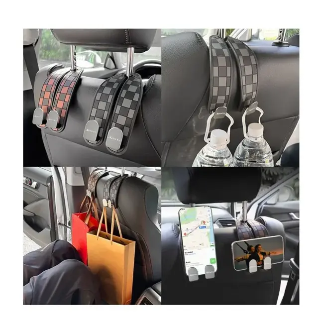 2x Auto Hoofdsteun Haak Split