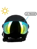 Vizorz Skihelm - Inclusief 2 vizieren