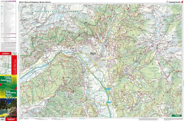 Wandelkaart WKS511 Meran und Umgebung