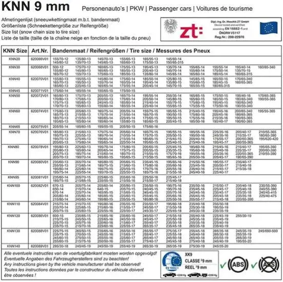 ProPlus Sneeuwkettingen - KNN50