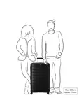 Roncato B-Flying expandable trolley 78 Zwart