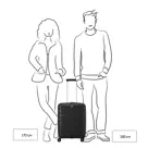 Roncato B-Flying expandable trolley 55 Blauw