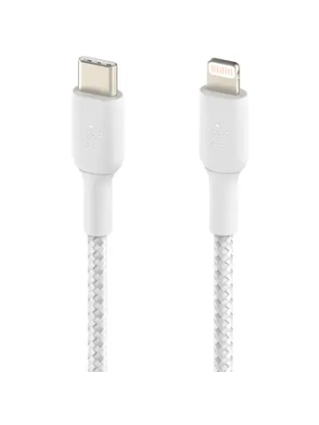 Belkin Lightning naar USB-C kabel Gevlochten