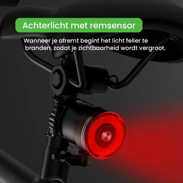 BRAKE Achterlicht 60 Lumen met Remlicht
