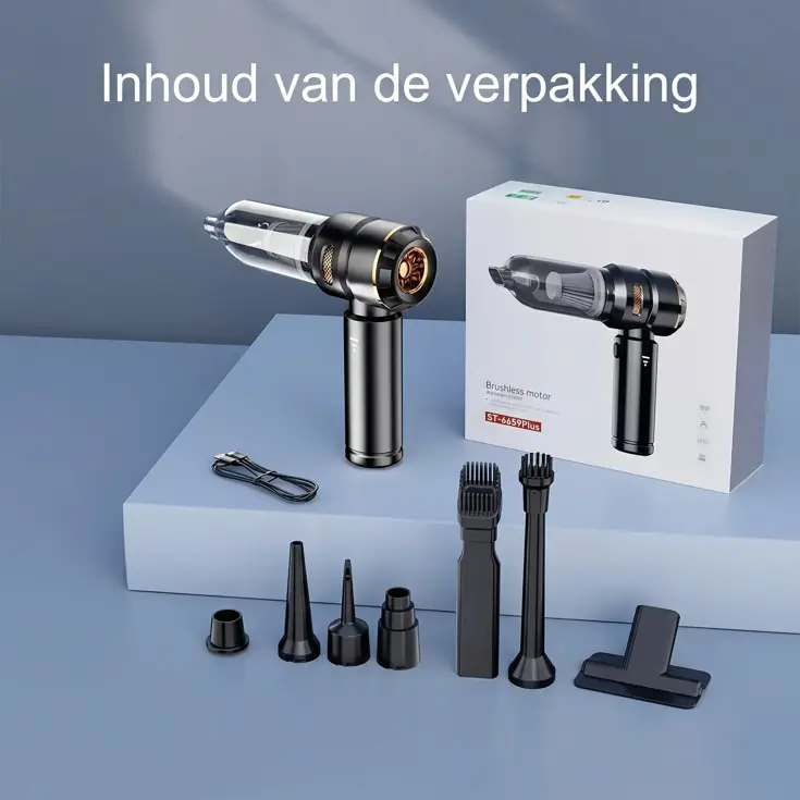 Pro 2-in-1 Auto Stofzuiger - Kruimeldief