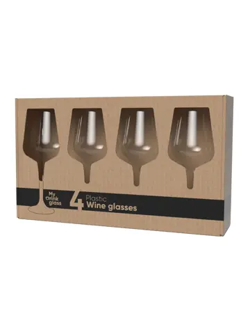 Camping wijnglazen – 4 stuks – onbreekbaar