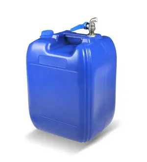 Water jerrycan 20L met metalen tapkraan bovenop
