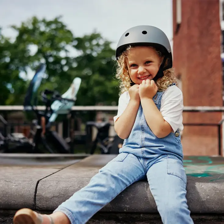 Urban Iki Fietskinderhelm - Grijs