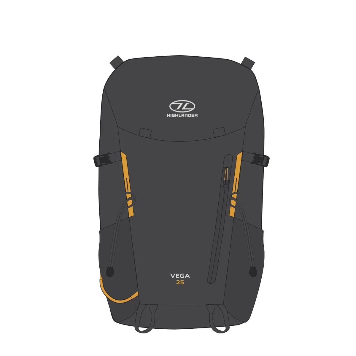Highlander Outdoor  rugzak Vega heren 25L  Grijs
