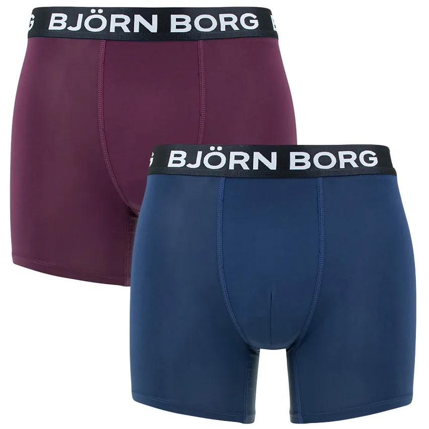 Björn Borg 2-Pack Performance Boxers Heren  Meerkleurig