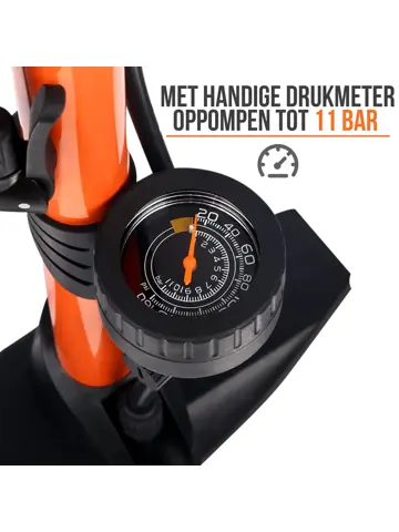 Fietspomp 12 Bar - Drukmeter