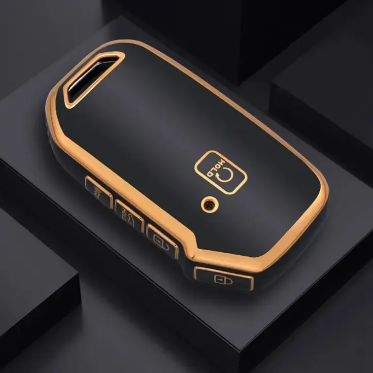 TPU Sleutelhoesje voor Kia goud D5