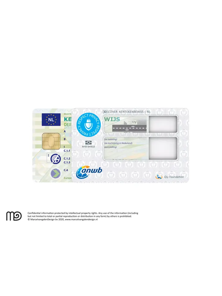 RFID cover Kentekenbewijs - ANWB