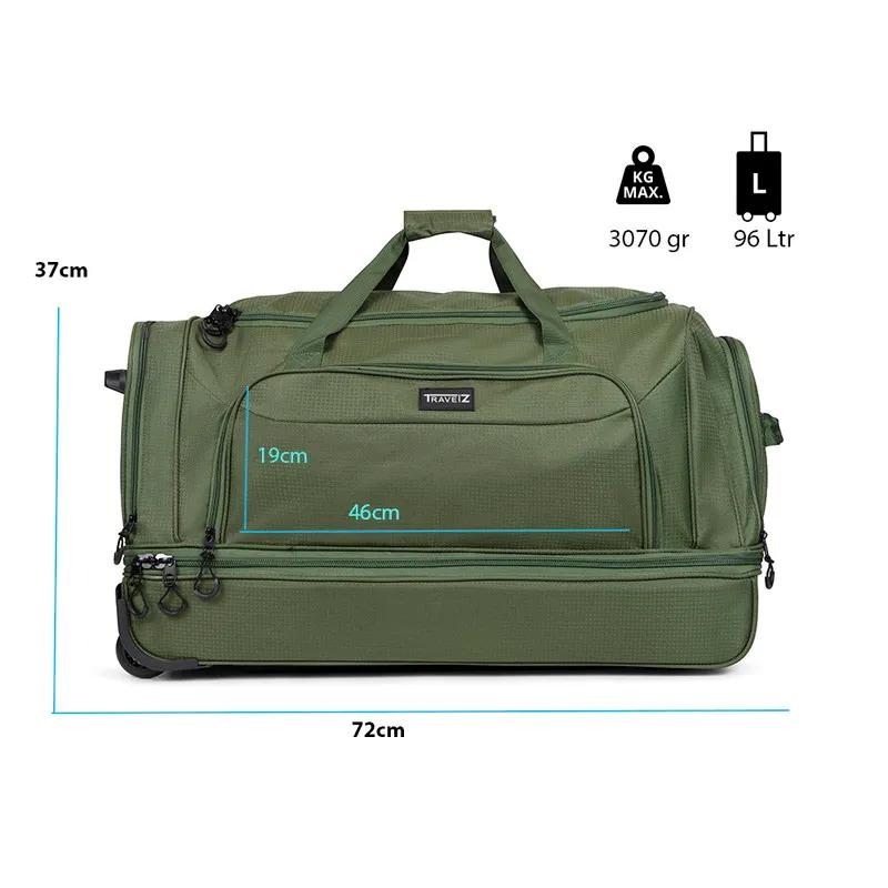 Vomgomfom Reistas met wielen van 29 inch, 86 liter, opvouwbare grote