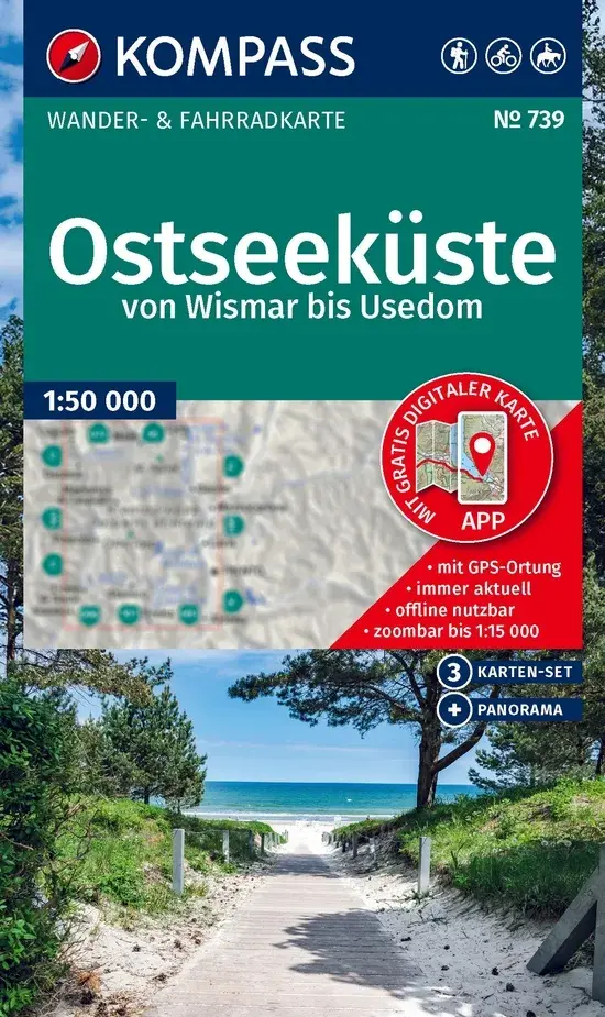 Kompass WK739 Ostseeküste Wismar bis Usedom